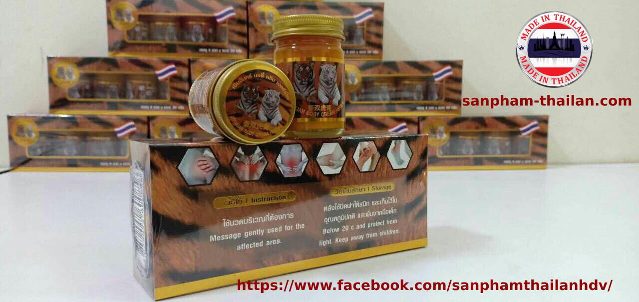 DẦU NÓNG THÁI LAN CON HỔ JERMJAN BODY CREAM